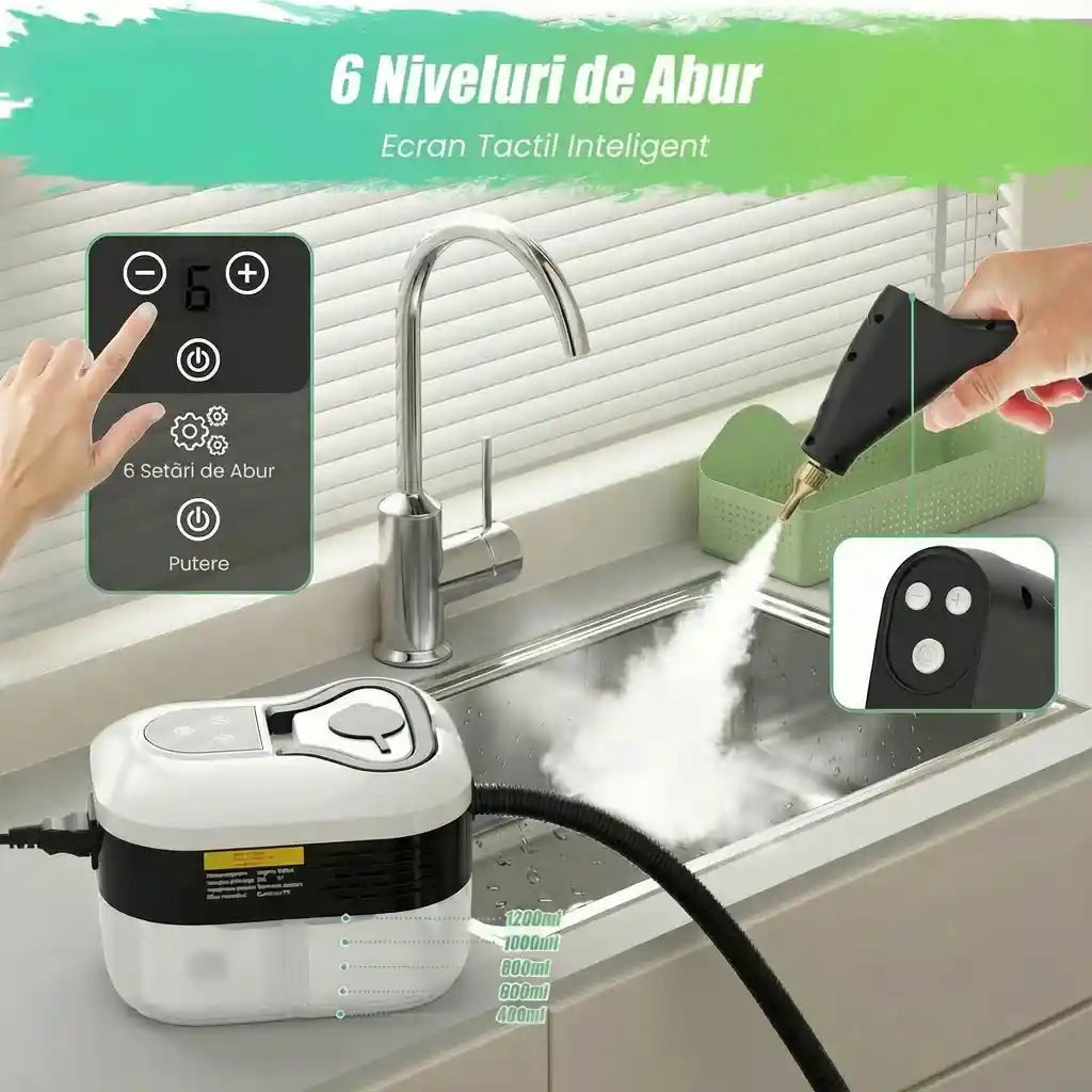 Aburix JetSteam™ – High-Pressure Handheld Steam Cleaner